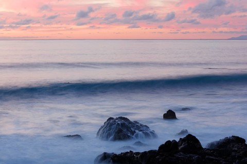 Waves in the evening