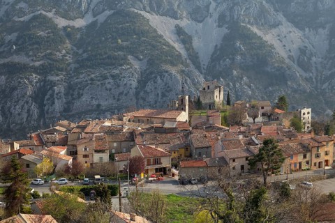 Mountain village of Greolieres