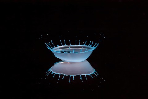 Drop made of milk