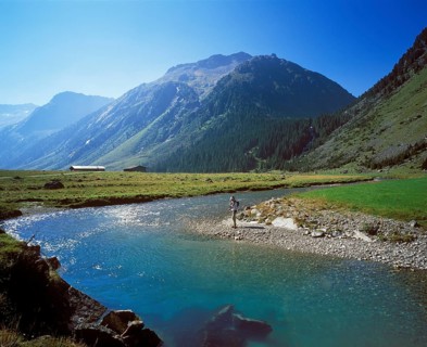 Anglers on the Krimmler Ache River