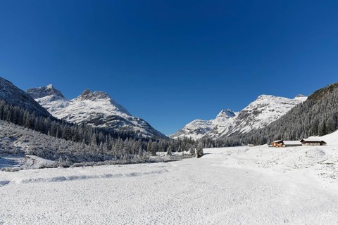 Winter landscape with Pfaffeneck Mountain