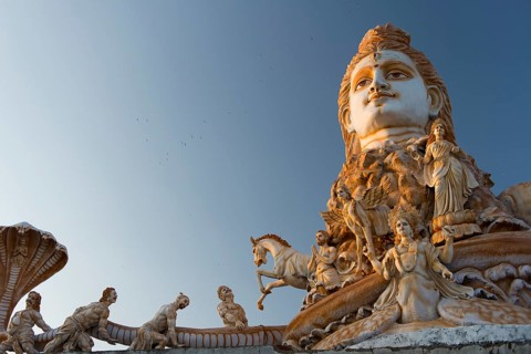 Huge sculpture of Shiva