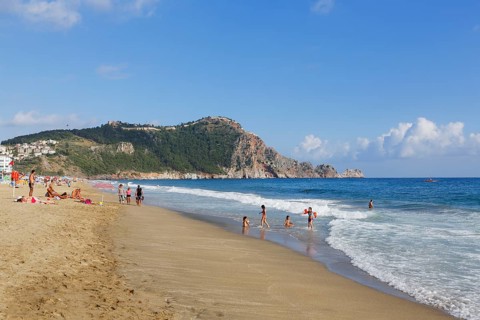 Cleopatra Beach and Castle Hill