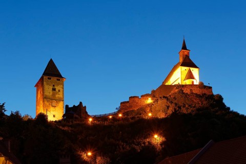 Keep and the Church of St. Peter on Petersberg hill