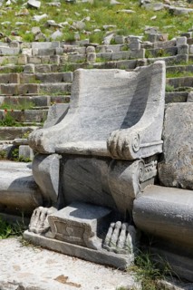 Seat of honour in the Theatre of Priene