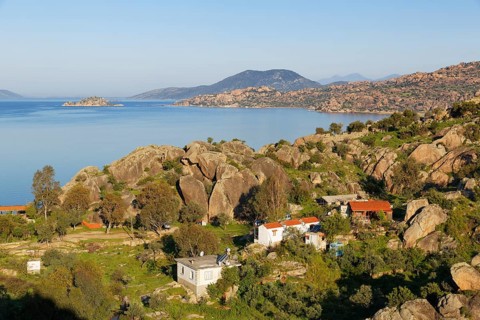 Village of Kapikiri on Lake Bafa