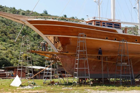 Shipyard for traditional gulets