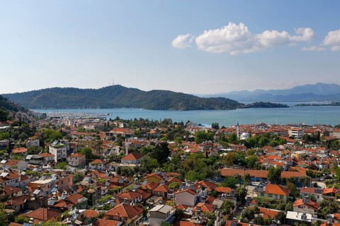 View over the roofs of Fethiye