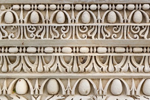 Stone relief at the Roman Theatre