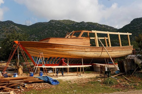 Gulet under construction
