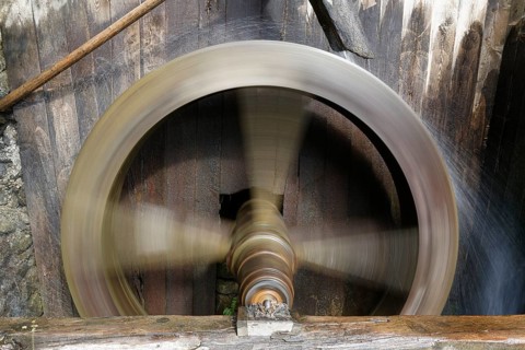 Mill wheel of a water mill