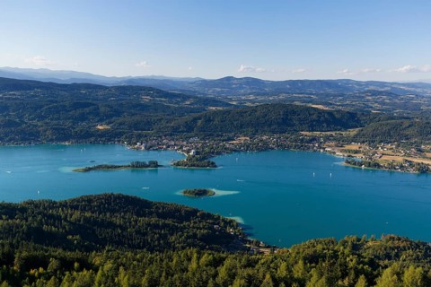 View from Pyramidenkogel Mountain