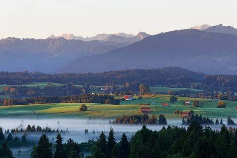 Landscape in the Alpine Foreland