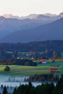 Landscape in the Alpine Foreland