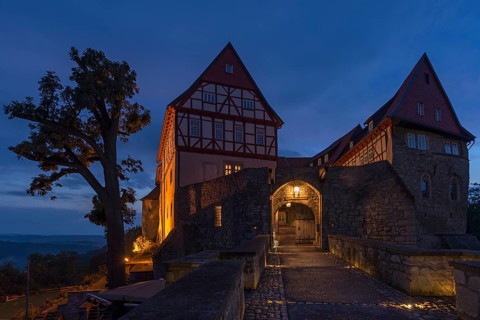 Bodenstein Castle at dusk