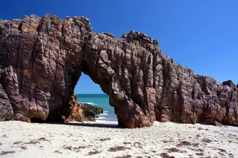 Rock arch on the beach