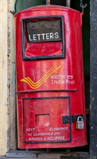 Hand painted mailbox of India Post