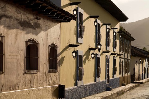 Street with old houses