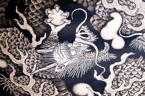 Twin Dragon Painting