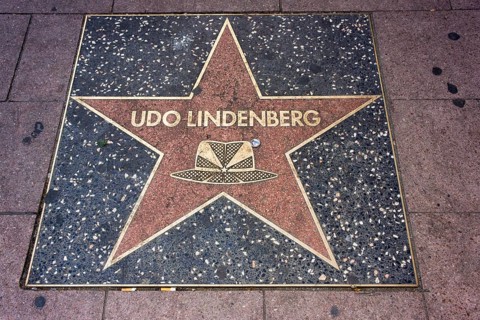 Hollywood star for Udo Lindenberg on the Reeperbahn