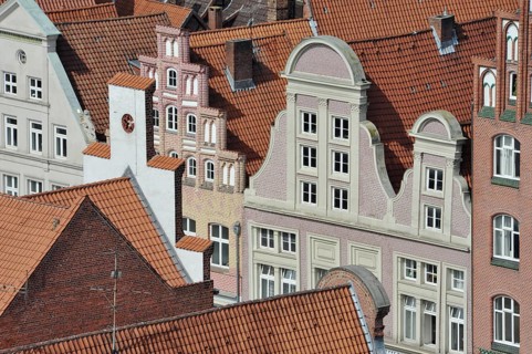 Traditional gabled houses in the historic centre