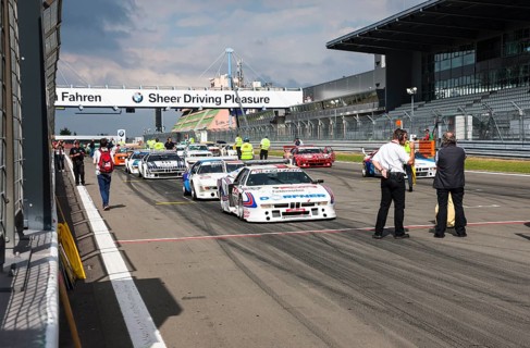 Start of the German Racing Championship at the Oldtimer Grand Prix 2013 on the Nuerburgring