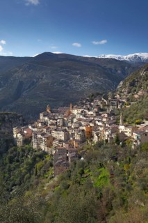 Mountain village of Saorge high above the Roya Valley
