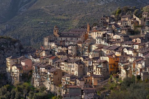 Mountain village of Saorge high above the Roya Valley