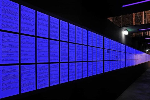 Blue illuminated Aryanization Laws from 1933 - 1945