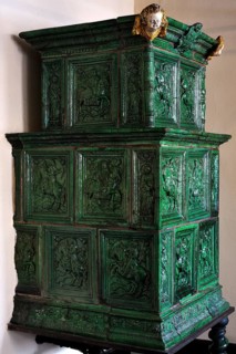 Tiled stove from the second half of the 17th century