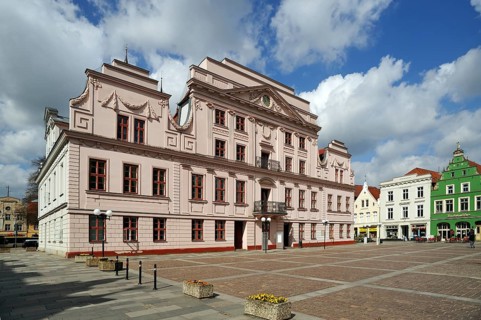 The neo-classical Town Hall of Guestrow