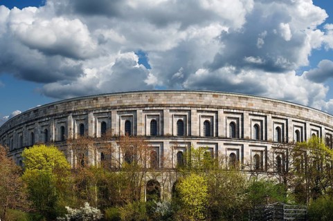 Frontal view of the former unfinished Congress Hall of the NSDAP 1933-1945