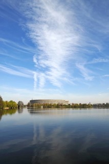 Complete view of the former unfinished Congress Hall of the NSDAP 1933-1945