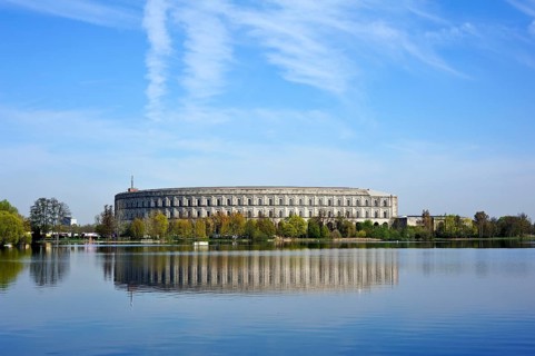 Complete view of the former unfinished Congress Hall of the NSDAP 1933-1945
