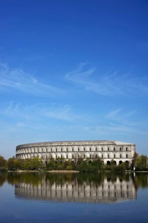 Complete view of the former unfinished Congress Hall of the NSDAP 1933-1945