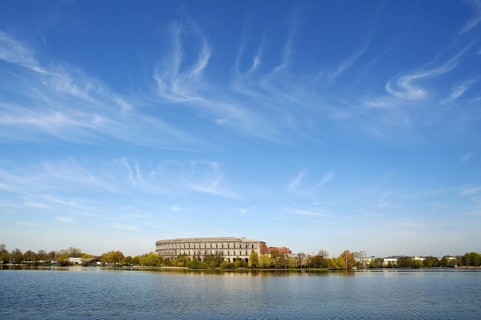 Complete view of the former unfinished Congress Hall of the NSDAP 1933-1945
