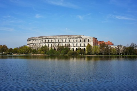 Complete view of the former unfinished Congress Hall of the NSDAP 1933-1945