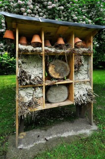 Insect hotel in the spa gardens