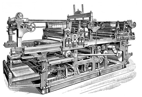Planographic printing rotary machine by A. Hamm in Heidelberg and Frankenthal