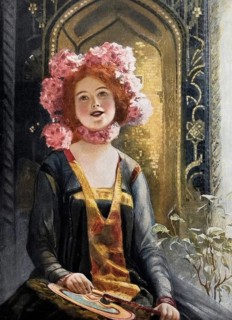 At the Christmas Bazaar: Flower Queen