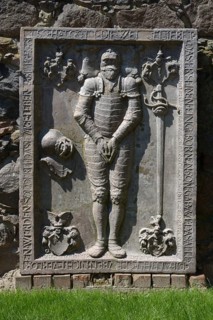 Medieval tomb slab