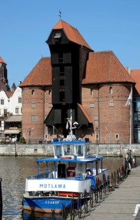The Crane Gate with the Motlawa River and the harbour