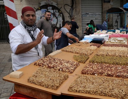 Arabic sweets vendor or confectionery vendor