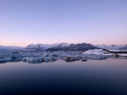 Jokulsarlon glacial lake at the edge of the Vatnajokull glacier