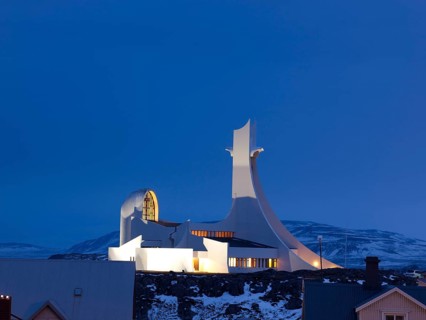 Modern church in Stykkisholmur