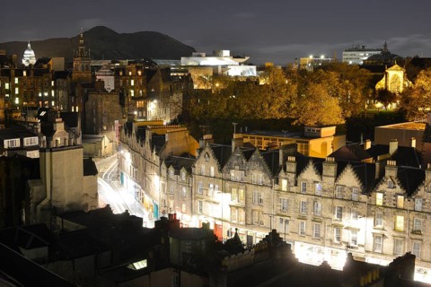 View from Johnston Terrace over Grassmarket