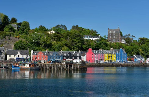 Colourful houses on the harbour