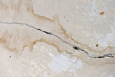 Cracked wall