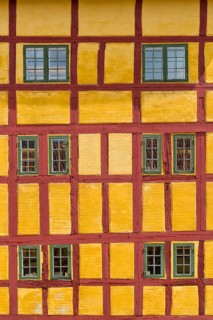 Detail of a half-timbered house