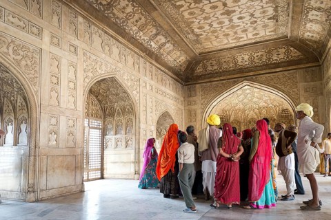 Group of Indian visitors